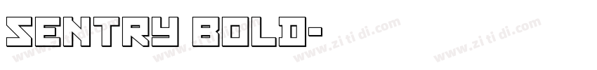 Sentry Bold字体转换